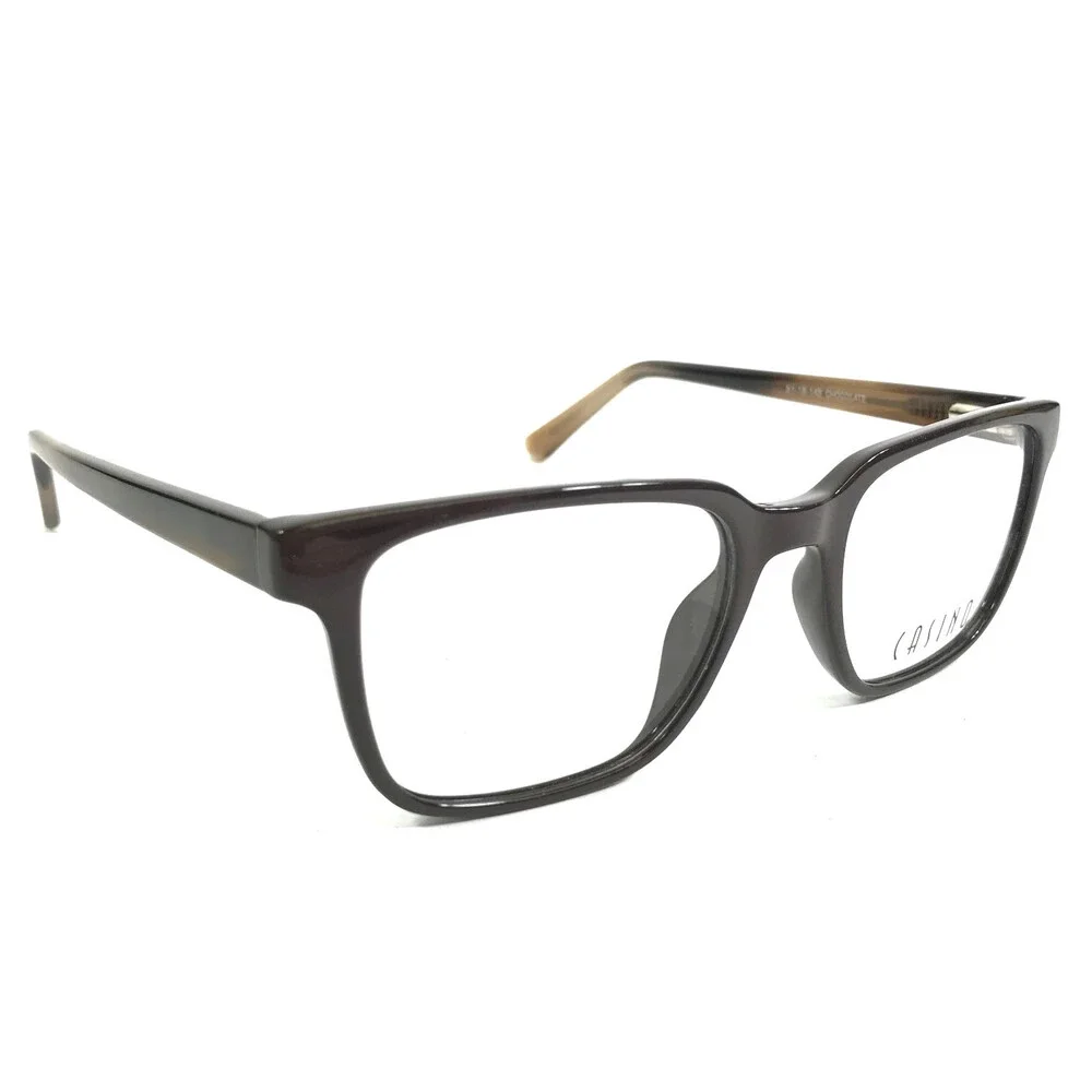 Casino Eyeglasses Frames NELSON CHOCOLATE Brown Square Full Rim 51-18-145